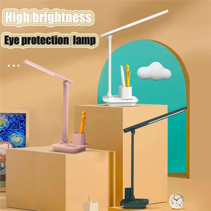TB-87S LED Eye-Care Desk Study Lamp Bedside Night Light for Students, USB Cable Powered