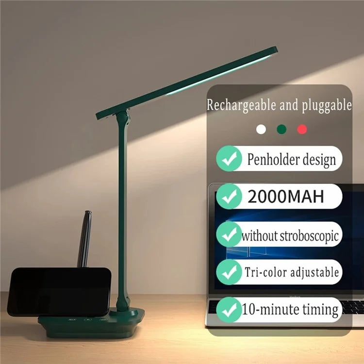 TB-87S LED Eye-Care Desk Study Lamp Bedside Night Light for Students, USB Cable Powered