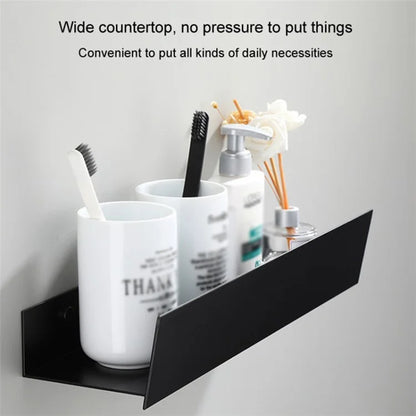 5304 70cm Bathroom Storage Shelf Toilet Wall Mounted Aluminum Storage Rack