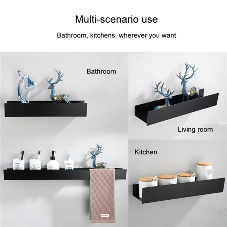 5304 30cm Bathroom Kitchen Storage Shelf Aluminum Wall Mounted Storage Rack