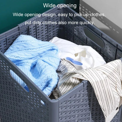 Size XL Partition Compartment Laundry Basket Foldable PP Clothes Hamper Box with Lid