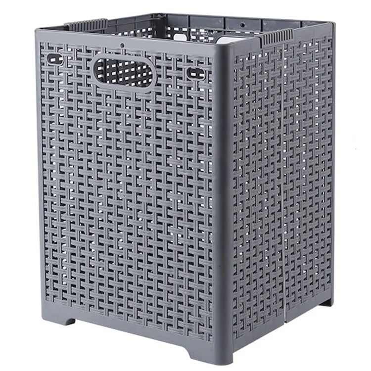 Size L Foldable PP Laundry Basket Clothes Hamper Storage Holder for Home Bathroom