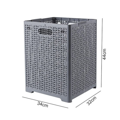 Size L Foldable PP Laundry Basket Clothes Hamper Storage Holder for Home Bathroom