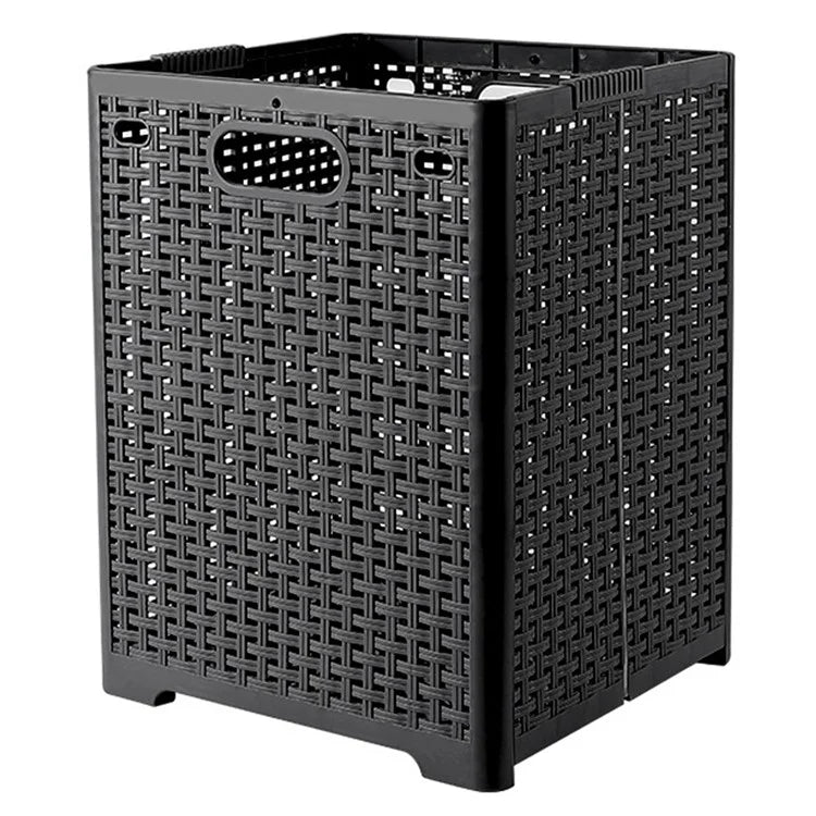 Size L Foldable PP Laundry Basket Clothes Hamper Storage Holder for Home Bathroom