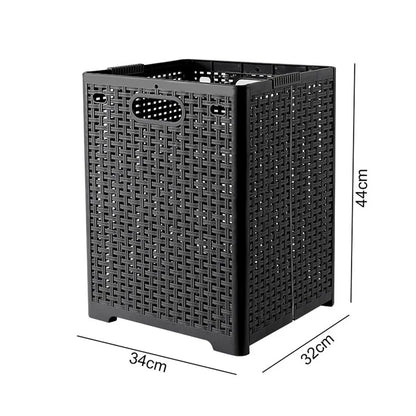 Size L Foldable PP Laundry Basket Clothes Hamper Storage Holder for Home Bathroom