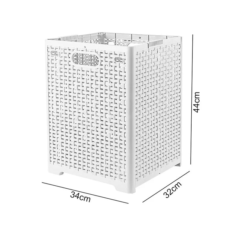Size L Foldable PP Laundry Basket Clothes Hamper Storage Holder for Home Bathroom