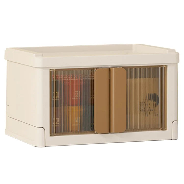ZY-HE075 Foldable Transparent Plastic Storage Box (No Installation Required)