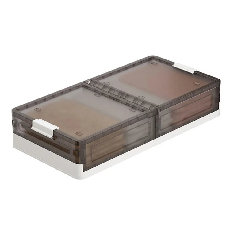 ZY-HE076 43.5L Underbed Storage Box with Wheels PP Foldable Pulley Sorting Box