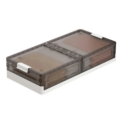 ZY-HE076 43.5L Underbed Storage Box with Wheels PP Foldable Pulley Sorting Box