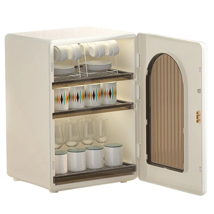 ZY-HE079 3-Layer Water Bottle Storage Cabinet PP+HIPS+ABS Organizer Kitchen Drawer