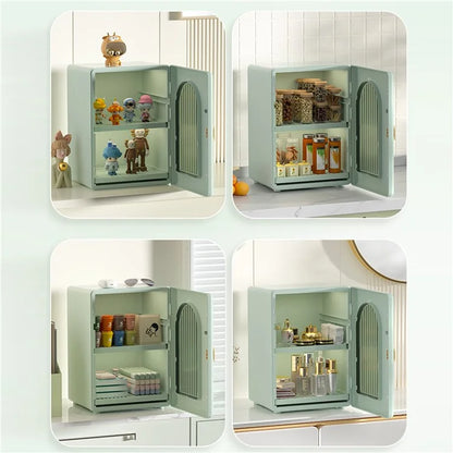 ZY-HE079 3-Layer Water Bottle Storage Cabinet PP+HIPS+ABS Organizer Kitchen Drawer