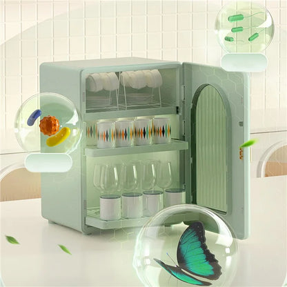 ZY-HE079 3-Layer Water Bottle Storage Cabinet PP+HIPS+ABS Organizer Kitchen Drawer