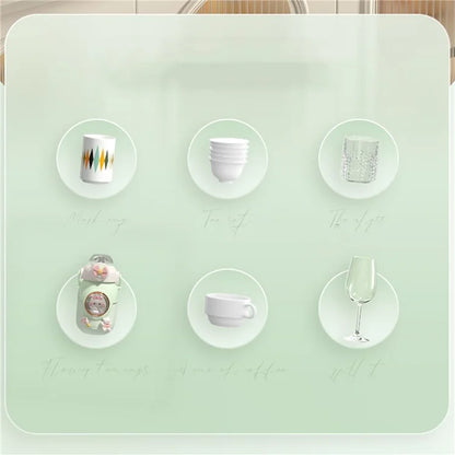 ZY-HE079 2-Layer PP+HIPS+ABS Organizer Kitchen Cabinet Baby Bottle Storage Box