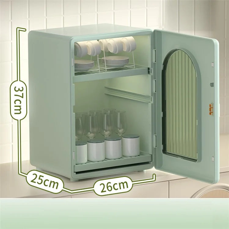 ZY-HE079 2-Layer PP+HIPS+ABS Organizer Kitchen Cabinet Baby Bottle Storage Box