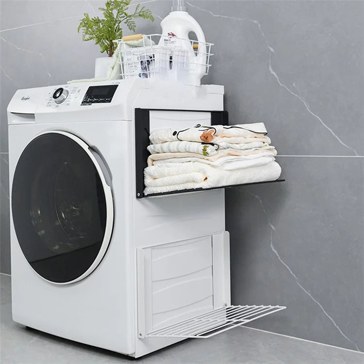 Space Saving Magnetic Folding Dirty Clothes Holder Carbon Steel Storage Rack