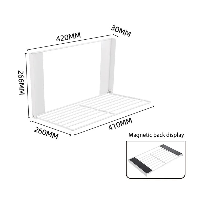 Space Saving Magnetic Folding Dirty Clothes Holder Carbon Steel Storage Rack