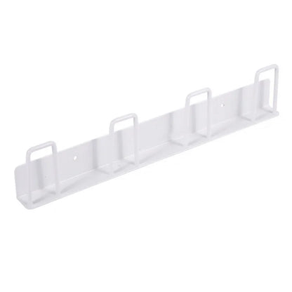4-Hook Carbon Steel Organizer Rack Drill Free Wall Mounted Cup Holder