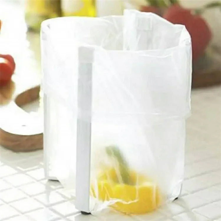 Nordic Kitchen 4-Arm Garbage Bag Holder Bedroom Foldable Iron Rack, Size S