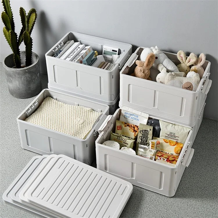 Sundries Organizer Container Multifunction Foldable Plastic Storage Box, 49x34x23.5cm