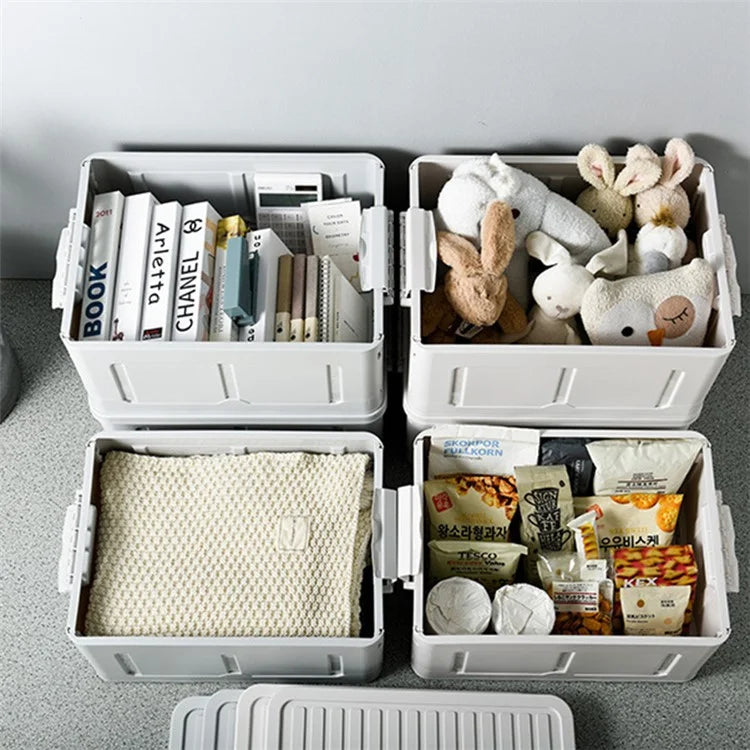 Sundries Organizer Container Multifunction Foldable Plastic Storage Box, 49x34x23.5cm