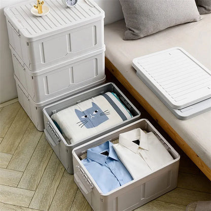 Sundries Organizer Container Multifunction Foldable Plastic Storage Box, 49x34x23.5cm