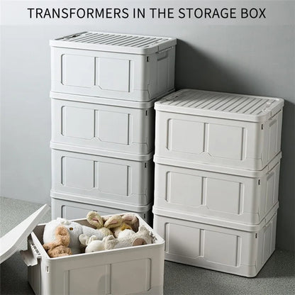 Sundries Organizer Container Multifunction Foldable Plastic Storage Box, 49x34x23.5cm