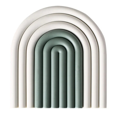 Rainbow Shape High Temperature Resistant Coaster Dining Table Mat Insulation Pad