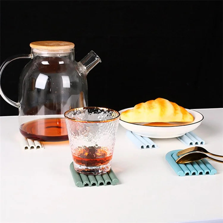 Rainbow Shape High Temperature Resistant Coaster Dining Table Mat Insulation Pad
