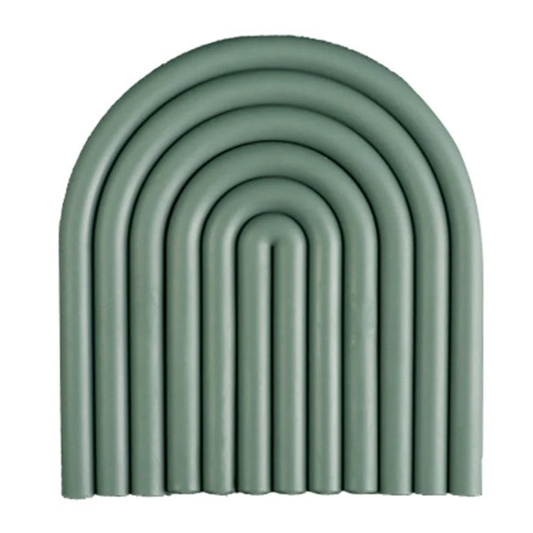 Rainbow Shape High Temperature Resistant Coaster Dining Table Mat Insulation Pad