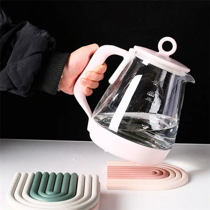 Rainbow Shape High Temperature Resistant Coaster Dining Table Mat Insulation Pad