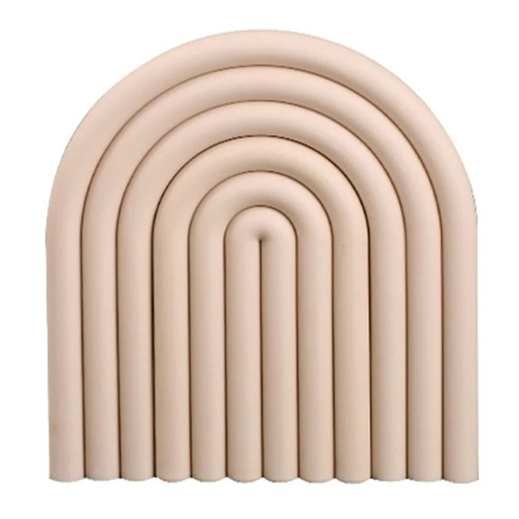 Rainbow Shape High Temperature Resistant Coaster Dining Table Mat Insulation Pad