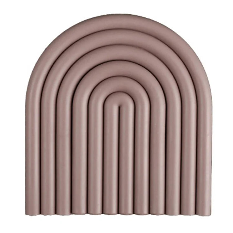 Rainbow Shape High Temperature Resistant Coaster Dining Table Mat Insulation Pad