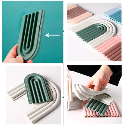 Rainbow Shape High Temperature Resistant Coaster Dining Table Mat Insulation Pad