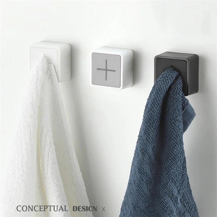 Self Adhesive Towel Plug Wall Mounted Bathroom Towel Storage Dish Cloth Organizer