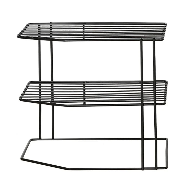 Multipurpose Metal Three Layer Corner Storage Shelf for Kitchen Bathroom
