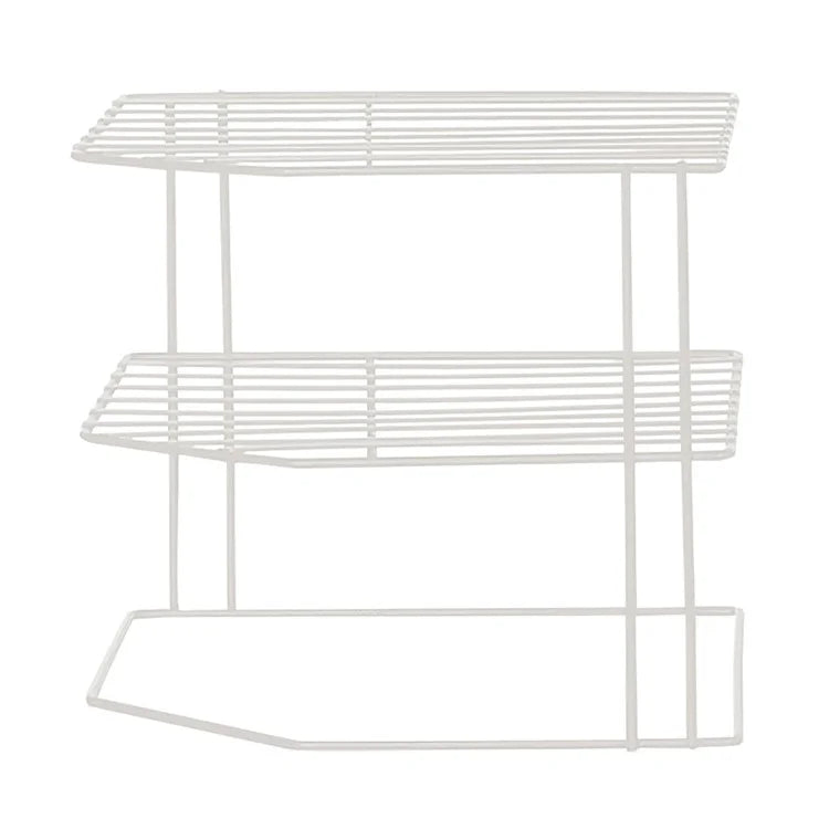 Multipurpose Metal Three Layer Corner Storage Shelf for Kitchen Bathroom