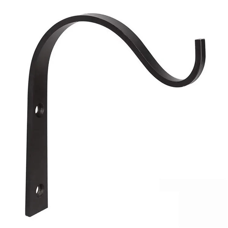 Bending S-Shape Wall Hanging Flower Pot Support Bracket Plants Holder Hook