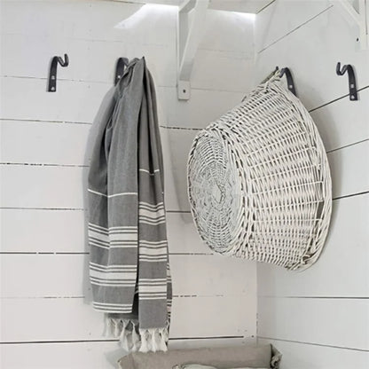 Bending S-Shape Wall Hanging Flower Pot Support Bracket Plants Holder Hook