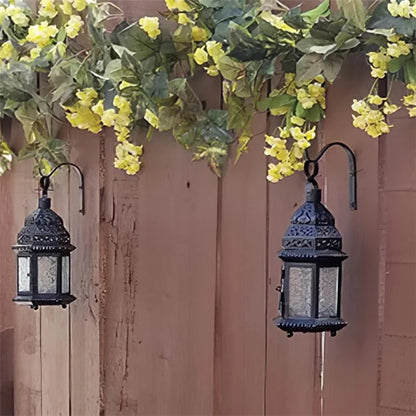 Bending S-Shape Wall Hanging Flower Pot Support Bracket Plants Holder Hook