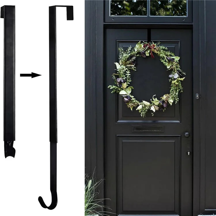 Christmas Wreath Hook Telescopic Hanger Removable Over The Door Storage Rack