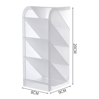 Four Grid Desktop Storage Case Tilt Insert Makeup Brush Pen Holder, Size L