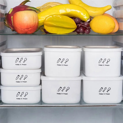 900ML PP+PE Lunch Box Food Storage Container for Fruits Vegetables Beans (BPA-Free, No FDA)