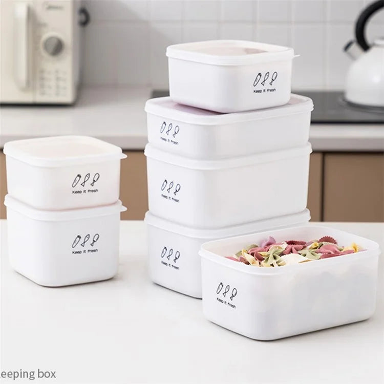 900ML PP+PE Lunch Box Food Storage Container for Fruits Vegetables Beans (BPA-Free, No FDA)