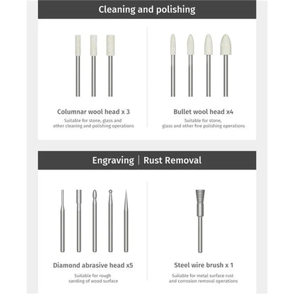XIAOMI YOUPIN DUKA EP1 Electric Cordless Engraving Pen Rechargeable Rotary Tool for Metal Wood Glass