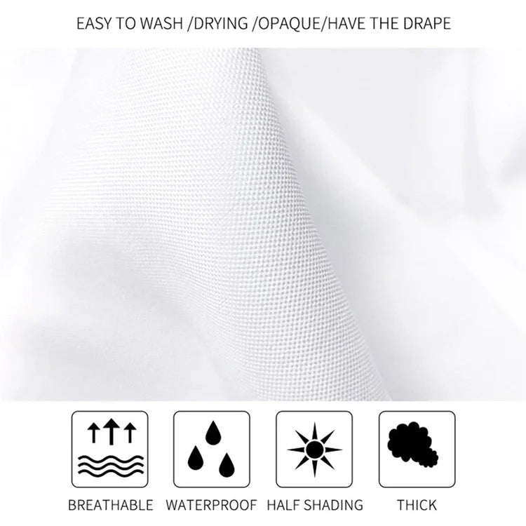 LB-344 180x180cm Mist Pine Forest Pattern Bath Curtain Waterproof Polyester Shower Curtains