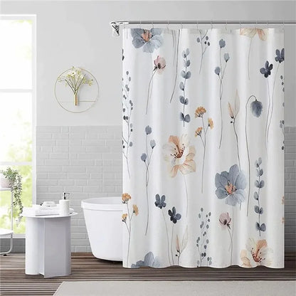 SHU1 3D Printed Tropical Jungle Plants Design Bath Curtain Polyester Waterproof Shower Curtain, 180x180cm-1