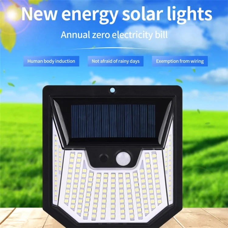 2PCS Wireless Wall Lights Solar Powered Human Motion Sensor Waterproof Garden Lamps