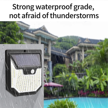 2PCS Wireless Wall Lights Solar Powered Human Motion Sensor Waterproof Garden Lamps