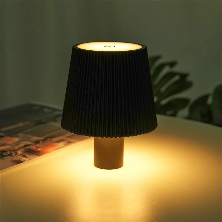 ML-G02 2000mAh Battery 3 Modes LED Night Lamp Pleated Wine Bottle Light
