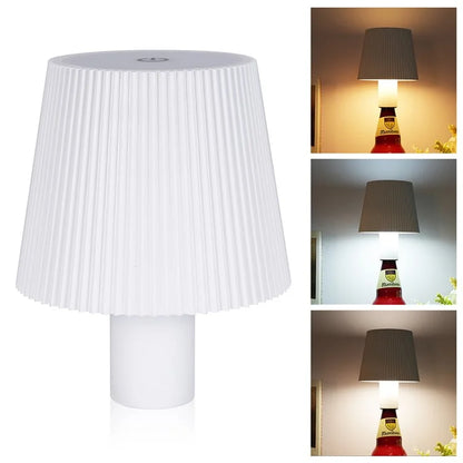ML-G02 2000mAh Battery 3 Modes LED Night Lamp Pleated Wine Bottle Light